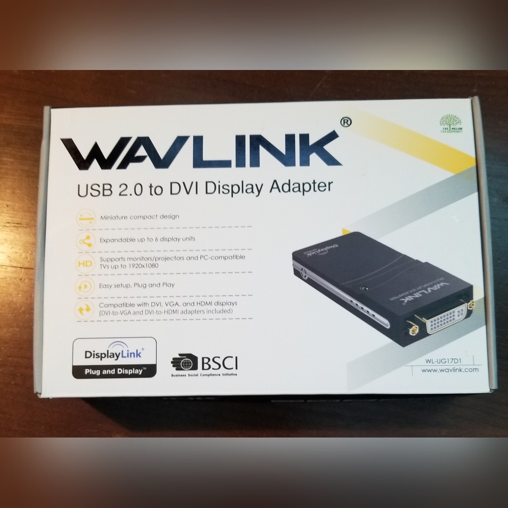 wavlink USB 2.0 to DVI Adapter